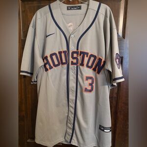 Nike Houston Astros Jeremy Peña #3 Gray Away MLB Jersey Men’s Large Stitched